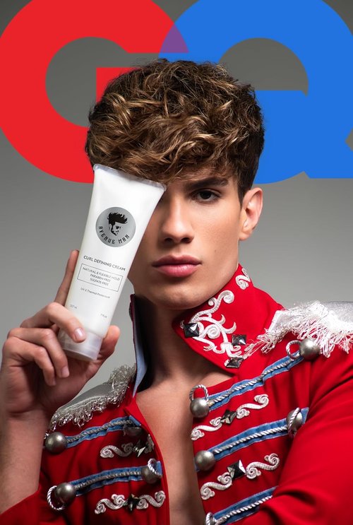 Avenue Man Curl Defining Cream - Natural & Flexible Hold with Herbal Extracts - Paraben & Sulfate Free