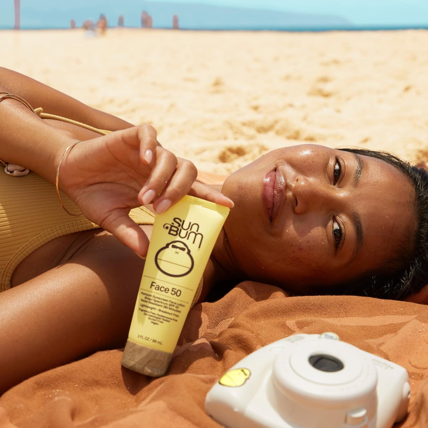 Sun Bum Original SPF 50 Sunscreen Face Lotion - Moisturizing, Fragrance-Free Formula - Travel Size 3 oz