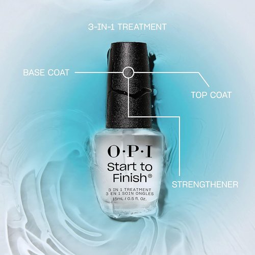 OPI Nail Lacquer Base Coat - Clear Nail Polish for Chip Resistance & Nail Protection