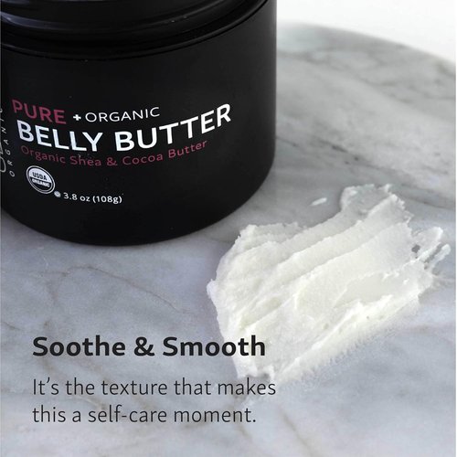 Glow Organics Belly Butter - Nourishing Stretch Mark Cream for Pregnancy | 8 oz