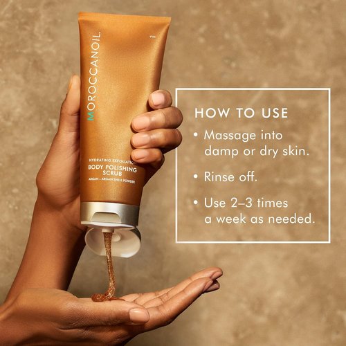 Moroccanoil Body Polishing Scrub - Exfoliating & Hydrating Formula | 6.7 Fl. Oz
