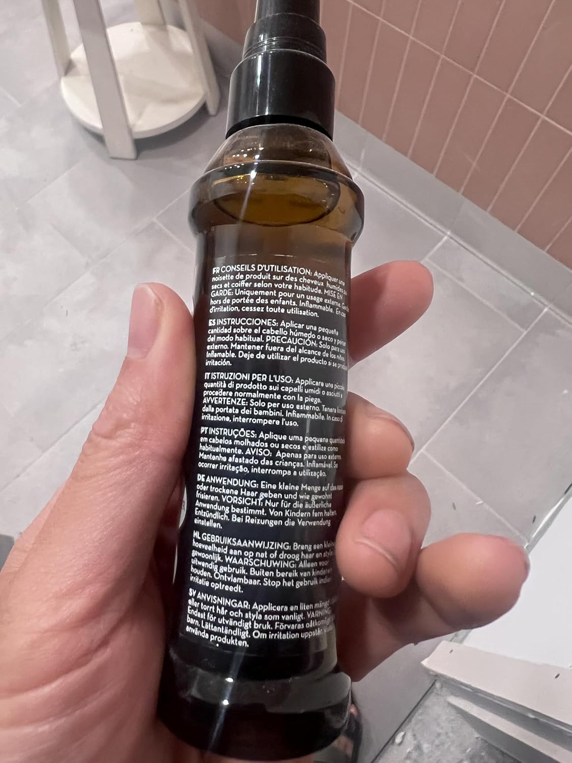 Skiennix Steel Pin Rat Tail Comb - 2 oz | Includes Marrakesh Oil Hair Styling Elixir, Original Scent