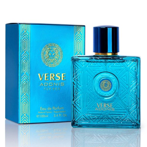 NovoGlow Verse Adonis Eau De Parfum for Men - Refreshing Woody Floral & Fruity Scent | 3.4 Fl. Oz. Gift-Ready