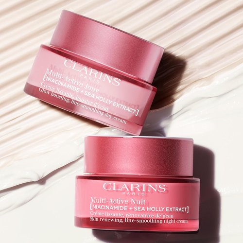 Clarins Multi-Active Day Moisturizer - Niacinamide Formula for Smooth Skin, Tightens Pores & Boosts Glow