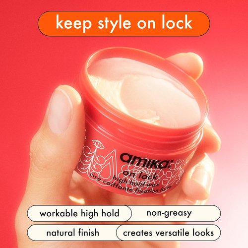 Amika On Lock High Hold Hair Wax - Strong Hold Styling Product for All Hair Types