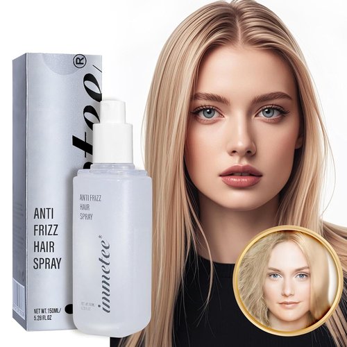 Immetee Antifrizz Hair Spray - Instant Straightening & Frizz Control | Silky Smooth & Moisturizing (150ml)