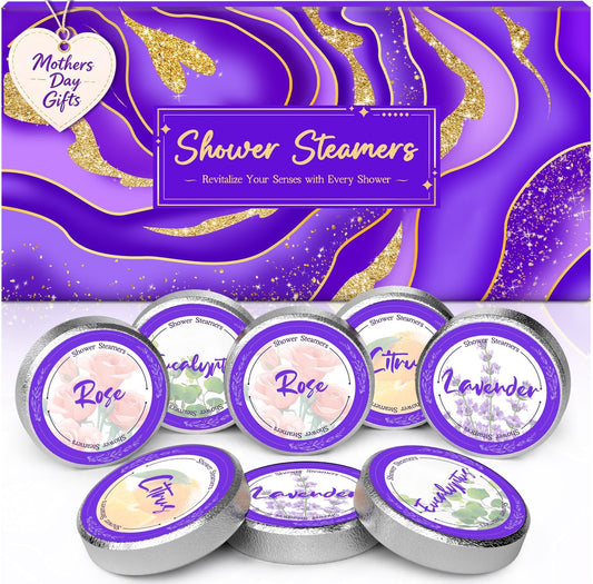 Skiennix Shower Steamers - Aromatherapy Gift Set for Women | 8 Pcs with Natural Essential Oils