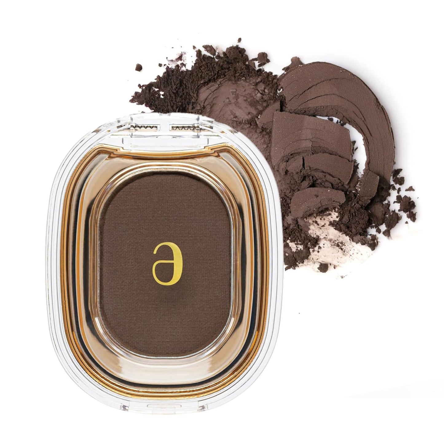 STEP BASIC Longwear Eyeshadow - High-Pigment Charcoal Brown Compact | Smooth, Blendable & Crease-Free (1.7g)
