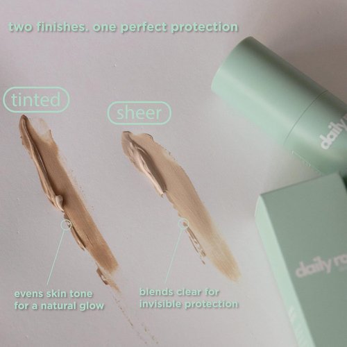 DailyRou Mineral Sunscreen | Hydrating & Brightening Face Lotion for All Skin Types - Lightweight, Non-Greasy Tint