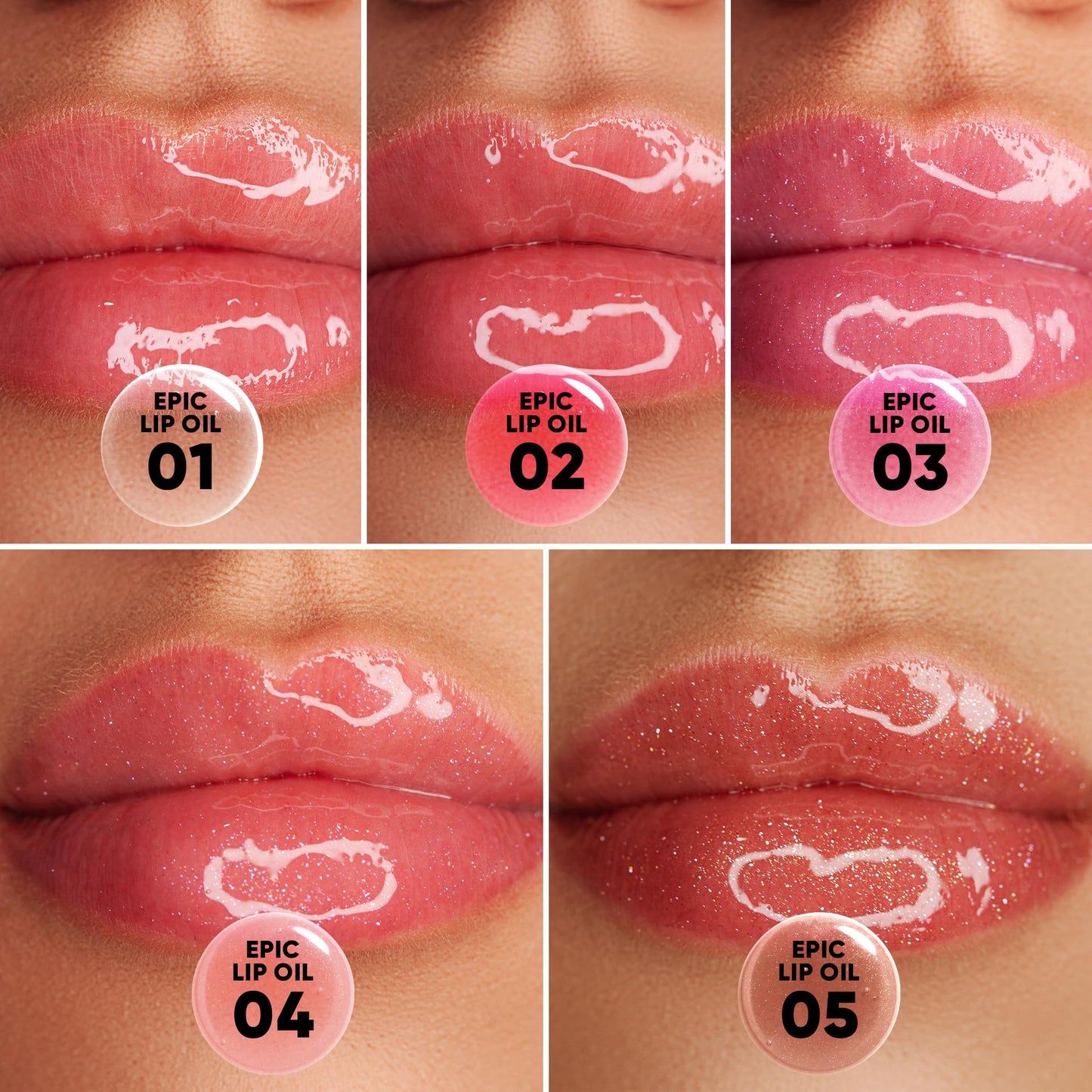 SINART Epic Lip Oil, Moisturizing Lip Treatment, Non-Sticky Formula Lip Gloss,High Shine Finish