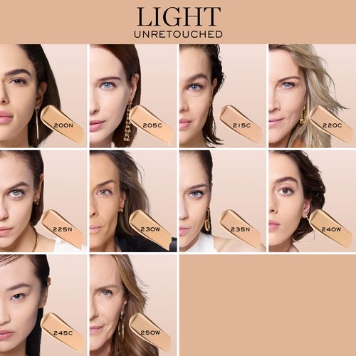 Lancôme Teint Idole Ultra Wear Natural Matte Foundation- Longwear, Medium-Full Coverage, Natural Finish, Waterproof & Hydrating - 250W (Light to Medium Skin with Warm/Peachy Undertones), 1 Fl Oz