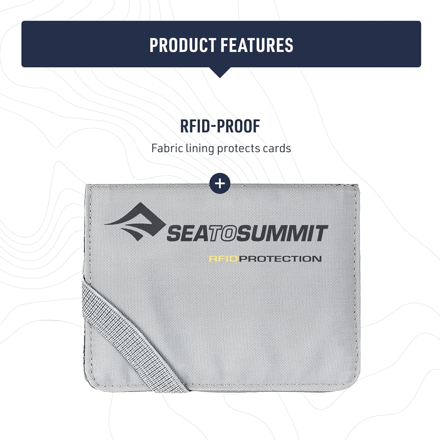 Sea to Summit RFID Card Holder - Lightweight Travel Accessory in Beluga Grey