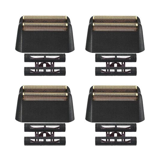 Wahl 5 Star Series Razor Replacement Heads - Foil & Bar Assembly for Smooth Shaving - 4 Pack (Black)