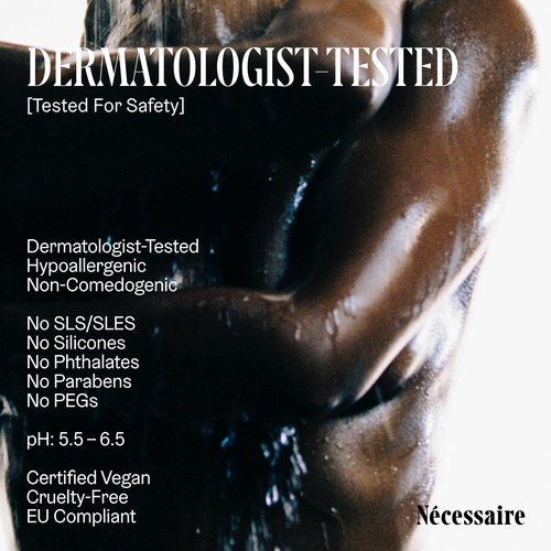 Nécessaire The Body Wash Santal - Multi-Oil Shower Gel Body Wash for Women + Men. Non-Comedogenic + Hypoallergenic for Sensitive Skin with Niacinamide. 8.4 fl oz.