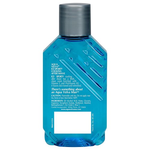 Aqua Velva Cooling After Shave - Ice Sport Formula with Vitamin E & Pro Vitamin B5 | Soothes & Refreshes Skin, 3.5 Ounce