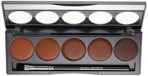 Cinema Secrets Ultimate Foundation Palette - 5-in-1 Buildable Coverage, Long-Wear Matte Finish, Paraben-Free
