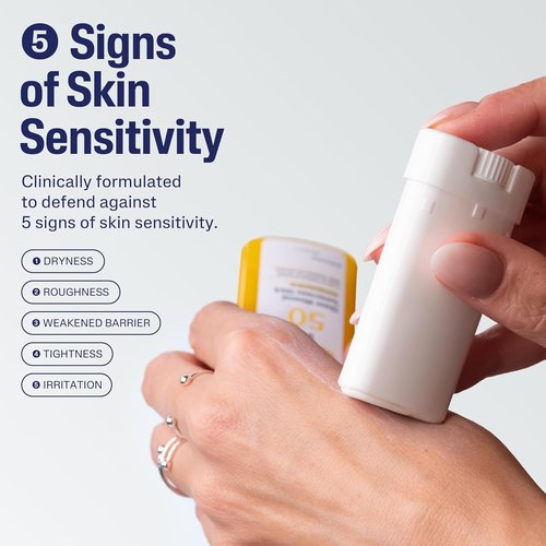 Cetaphil Sheer Mineral Sunscreen Stick - Broad Spectrum SPF 50 | 0.5oz Zinc Oxide & Titanium Dioxide for Sensitive Skin