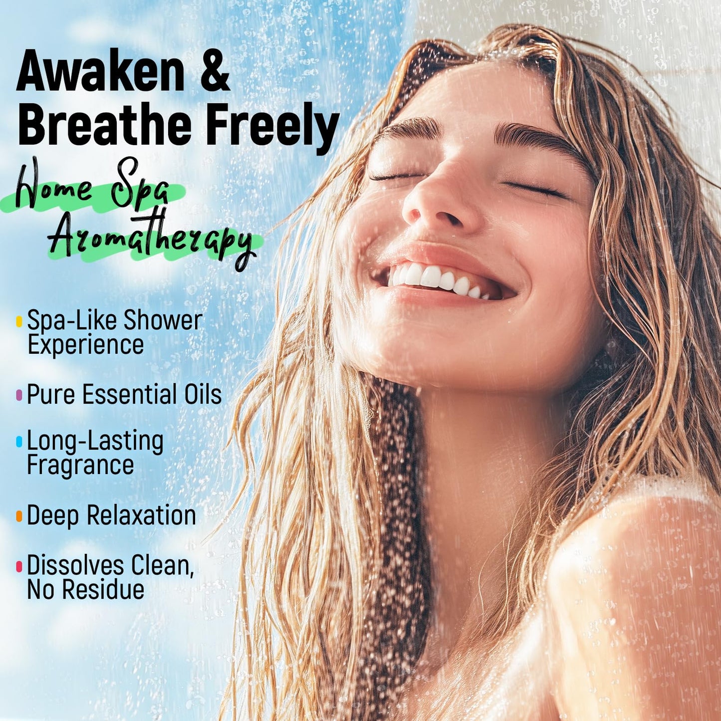 Shower Steamers Aromatherapy & Sport - 30 Pack, 100% Pure Essential Oils, Refreshing & Relaxing, Spa & Birthday Gifts for Women, Christmas Stocking Stuffers for Men, Self Care - Eucalyptus