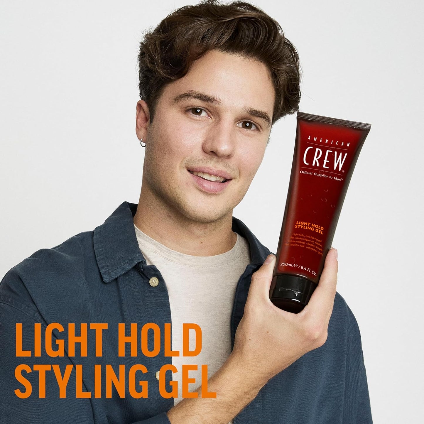 American Crew Hair Gel - Light Hold Styling Product for Men | 13.1 fl oz