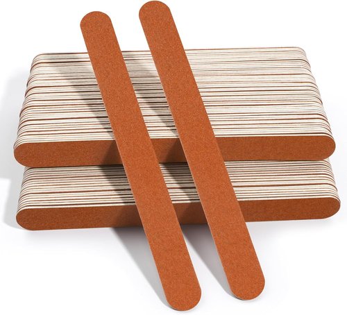 Canvalite Nail File - Large Emery Boards 180 Grit for Natural Nails | 100PCS Manicure Tool Set
