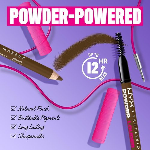 NYX Professional Makeup Brow Pencil - Buildable Volume for 12HR Wear, Vegan Formula | Soft Brown