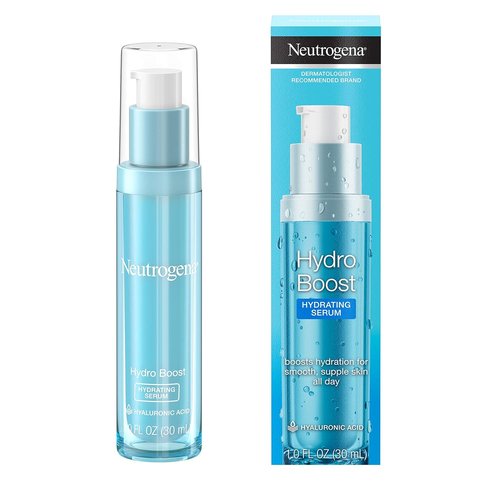 Neutrogena Hydro Boost Hyaluronic Acid Serum - Oil-Free Face Serum for Glowing Skin | 1 fl. oz