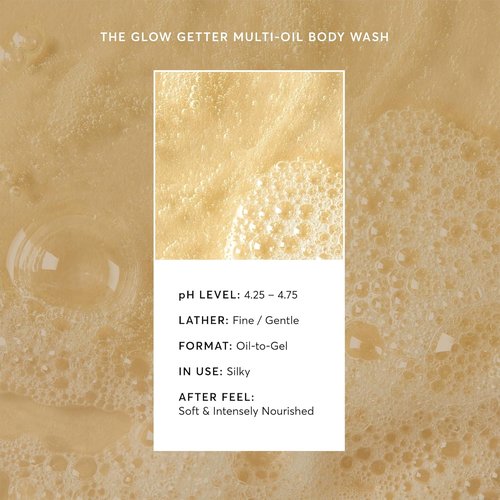 Naturium The Glow Getter Multi-Oil Body Wash - Hydrating Gentle Cleanser, 16.9 oz
