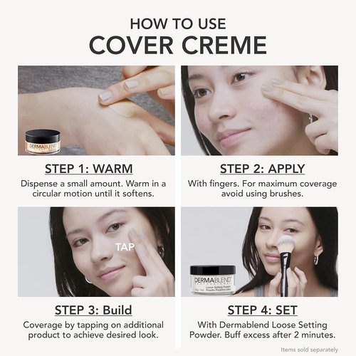 Dermablend Cover Crème - Full Coverage Foundation & Hydrating Concealer with SPF 30 - 1 Oz
