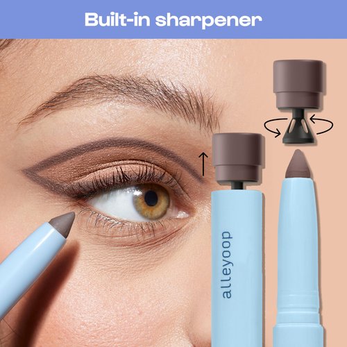 ALLEYOOP 11th Hour Waterproof Cream Eyeshadow Stick – Long-Lasting Eye Shadow Pencil & Eyeliner, Cream to Powder Stick & Highlighter – Smudge-Proof Eyeshadow Shimmer, Champagne Shimmer
