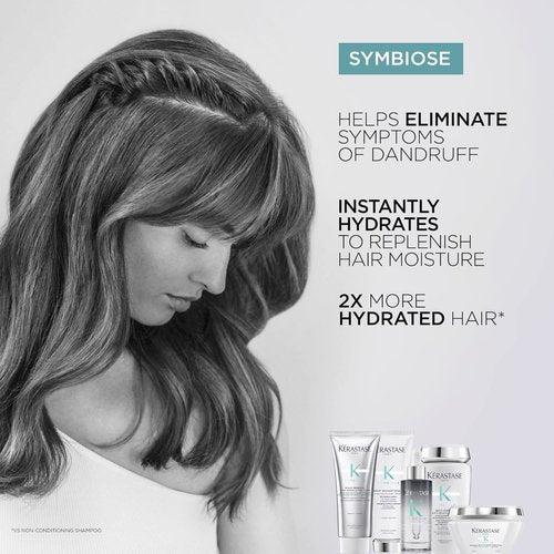 Kerastase Symbiose Anti-Dandruff Shampoo Crème - Hydrating Formula for Dandruff-Prone Scalps | 8.5 Fl Oz