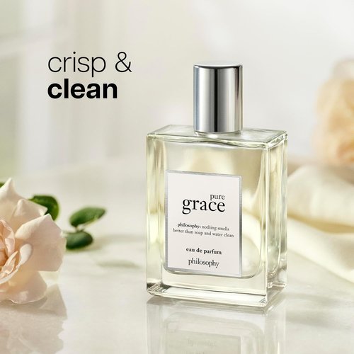 Philosophy Pure Grace Eau De Parfum - Crisp & Clean Women's Fragrance - Water Lily & Musk - 2 Fl Oz