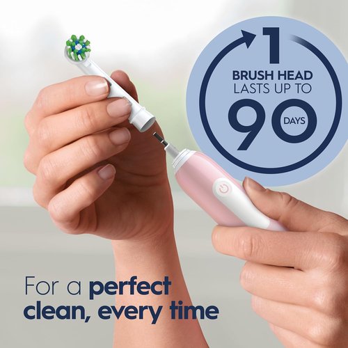 Oral-B Pro 1000 Electric Toothbrush - Rechargeable Pink Design for Superior Cleaning