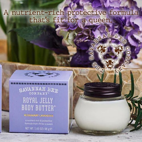 Savannah Bee Company Royal Jelly Body Butter - Deep Hydration for Dry Skin | Nourishing Formula