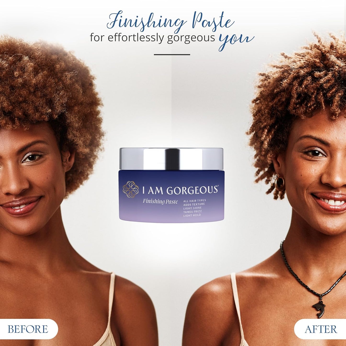 **I Am Gorgeous Hair Paste - Soft, Flexible Hold Texture Paste for All Hair Types | Women’s Styling Solution**