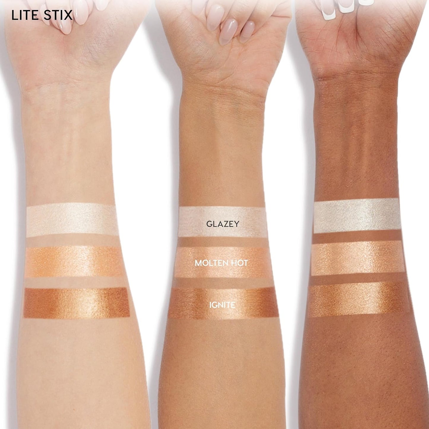 ColourPop Lite Stix Cream Highlighter - Blendable Luminous Makeup for a Dewy Finish - Long-Lasting & Portable - Glazey (0.33 oz)
