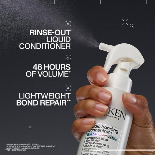 Redken Bonding Lightweight Liquid Conditioner - Repair Damaged Hair | Volumizing Sulfate-Free Spray for Fine Hair