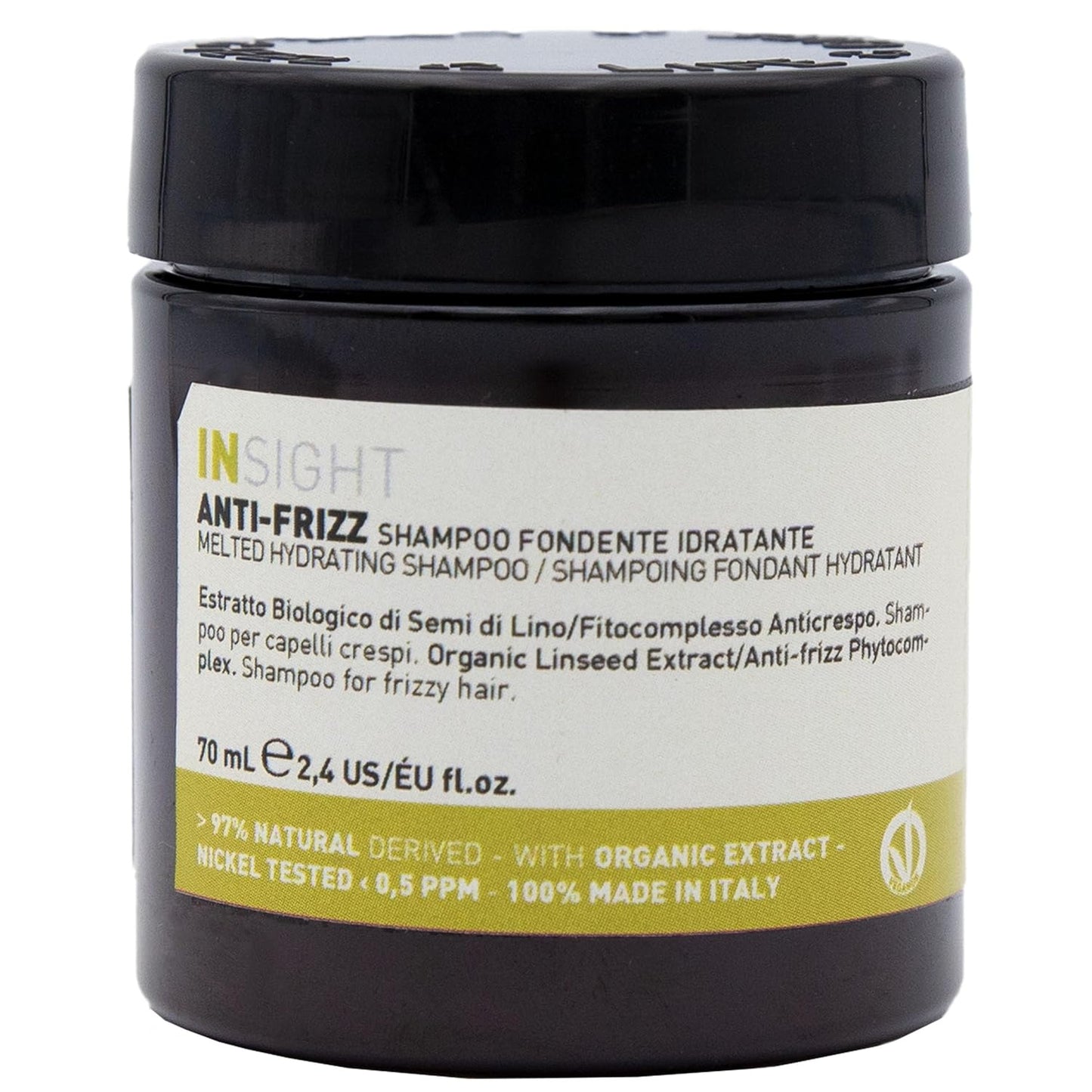 Insight Anti-Frizz Shampoo - Hydrating Formula with Organic Linseed Extract | 2.37 Fl. Oz.