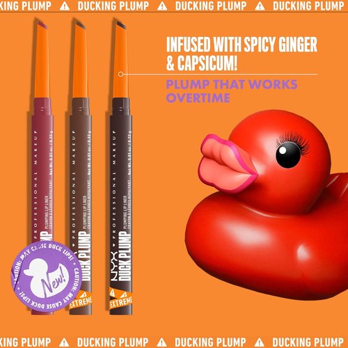 NYX Professional Makeup Duck Plump Lip Liner - Matte Pencil for 10HR Wear in Pink