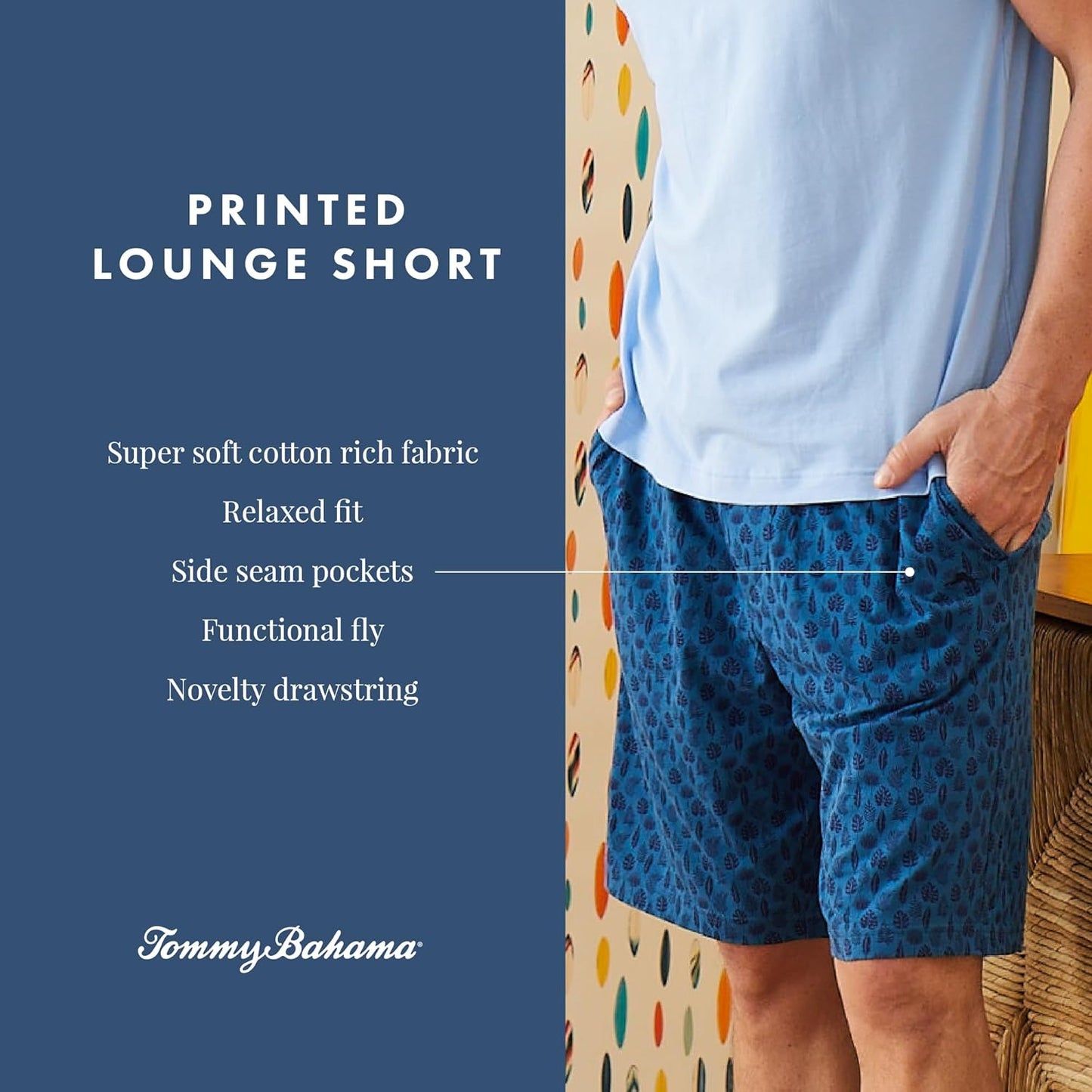 Tommy Bahama - Men's Essential Lounge Shorts | Stretch Jersey Pajama Shorts for Comfort