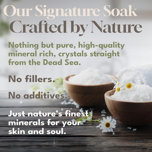 Dead Sea Warehouse Dead Sea Bath Salts - 100% Mineral Therapeutic Formula for Detox & Moisturizing | Unscented (5 lbs)