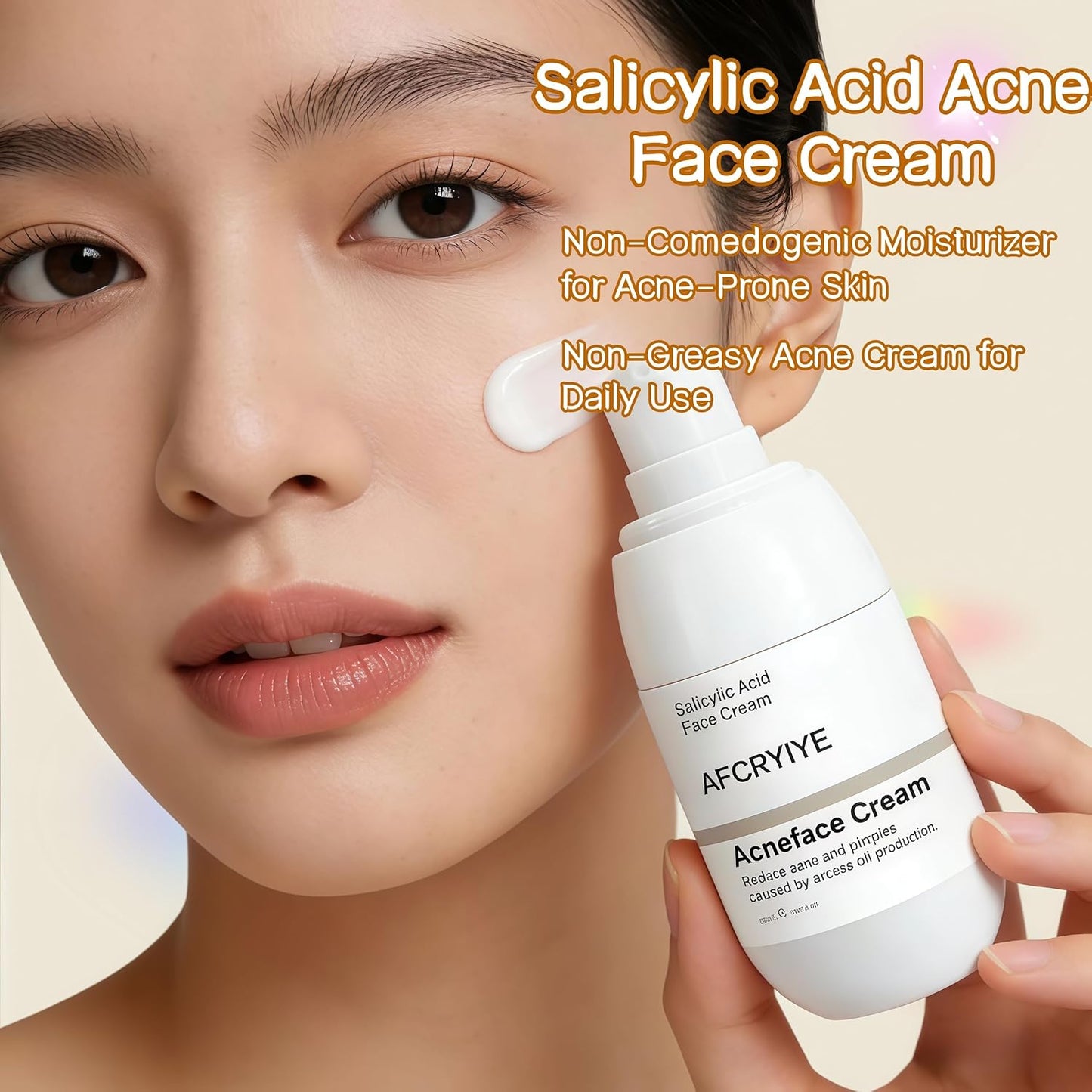 Skiennix Salicylic Acid Acne Treatment Face Cream - Oil Control & Pore Refining, 50ml / 1.69oz (2)