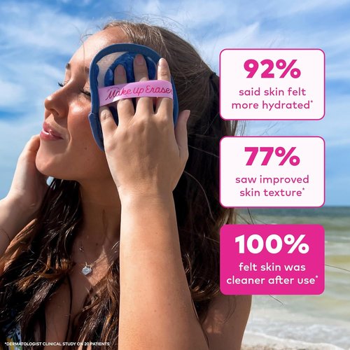 Original Makeup Eraser - 7-Day Set for Effortless Makeup Removal | Waterproof Mascara, Eyeliner, Foundation, Lipstick