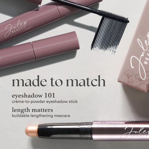 Julep Eyeshadow 101 Cream-to-Powder Waterproof Shadow Stick – Beachy Matte – Long-Lasting, Crease-Proof, Soft Sandy Beige Matte Cream Eyeshadow with Built-in Smudger