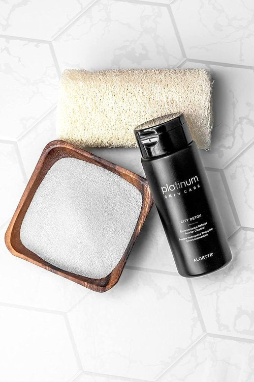 Aloette City Detox Powder Cleanser - Charcoal Infused, Sulfate & Cruelty-Free | 1.7 Fl Oz