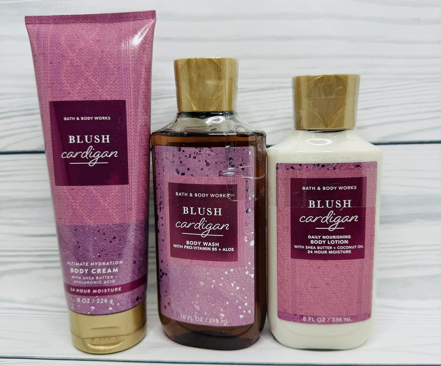 Bath & Body Works Body Blush 3-Piece Set - Gel Wash, Lotion & Ultimate Hydration Cream
