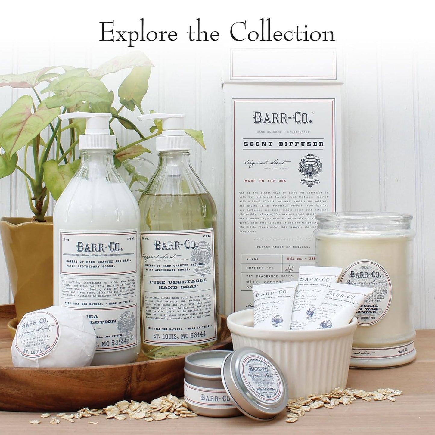 BARR-CO. Hand Soap - Natural Moisturizing Liquid Soap with Oat, Vanilla & Vetiver | 16 fl oz