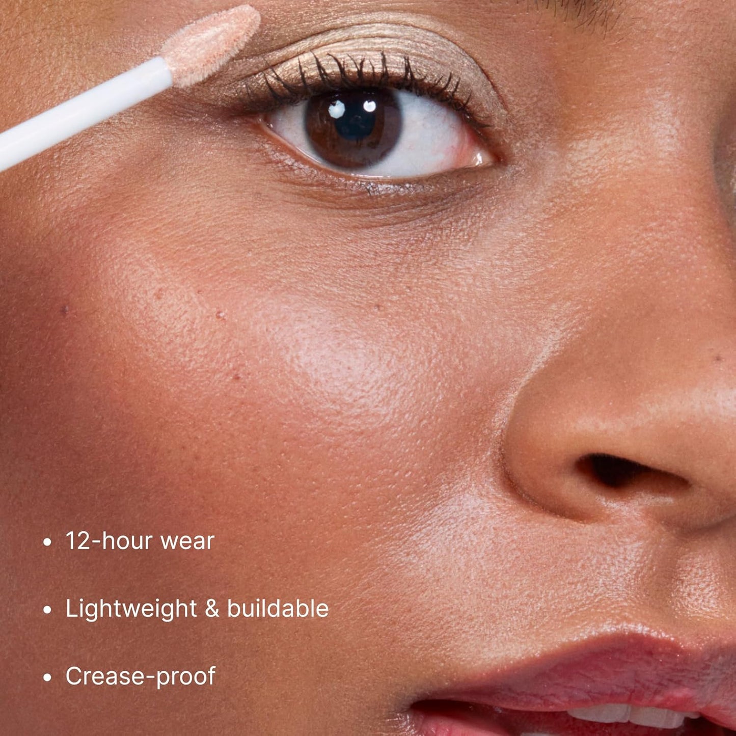 Winky Lux Rose Petal Liquid Eyeshadow - Longwear, High-Pigment Magnolia Shimmer | Hydrating & Cruelty-Free