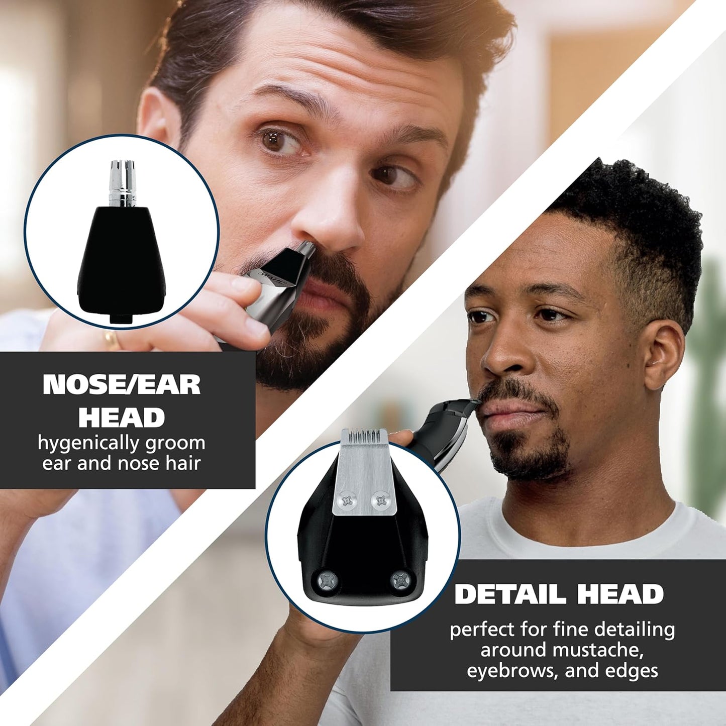 Wahl Groomsman Pro Beard Trimmer - All-in-One Rechargeable Cordless with 3 Attachments for Men | Model 5617