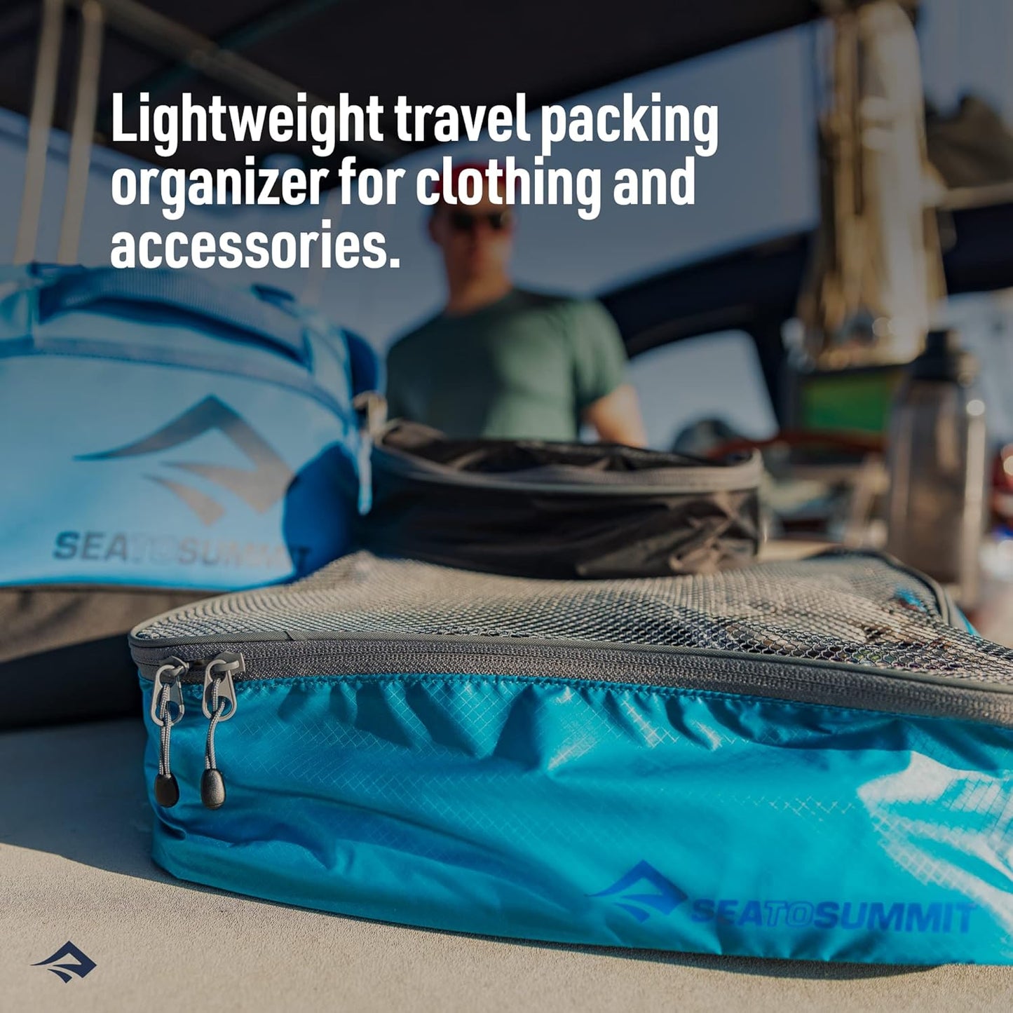 Sea to Summit Travel System - TSA-Approved Clear Zip Pouch with Travel Bottles & Mesh Bag