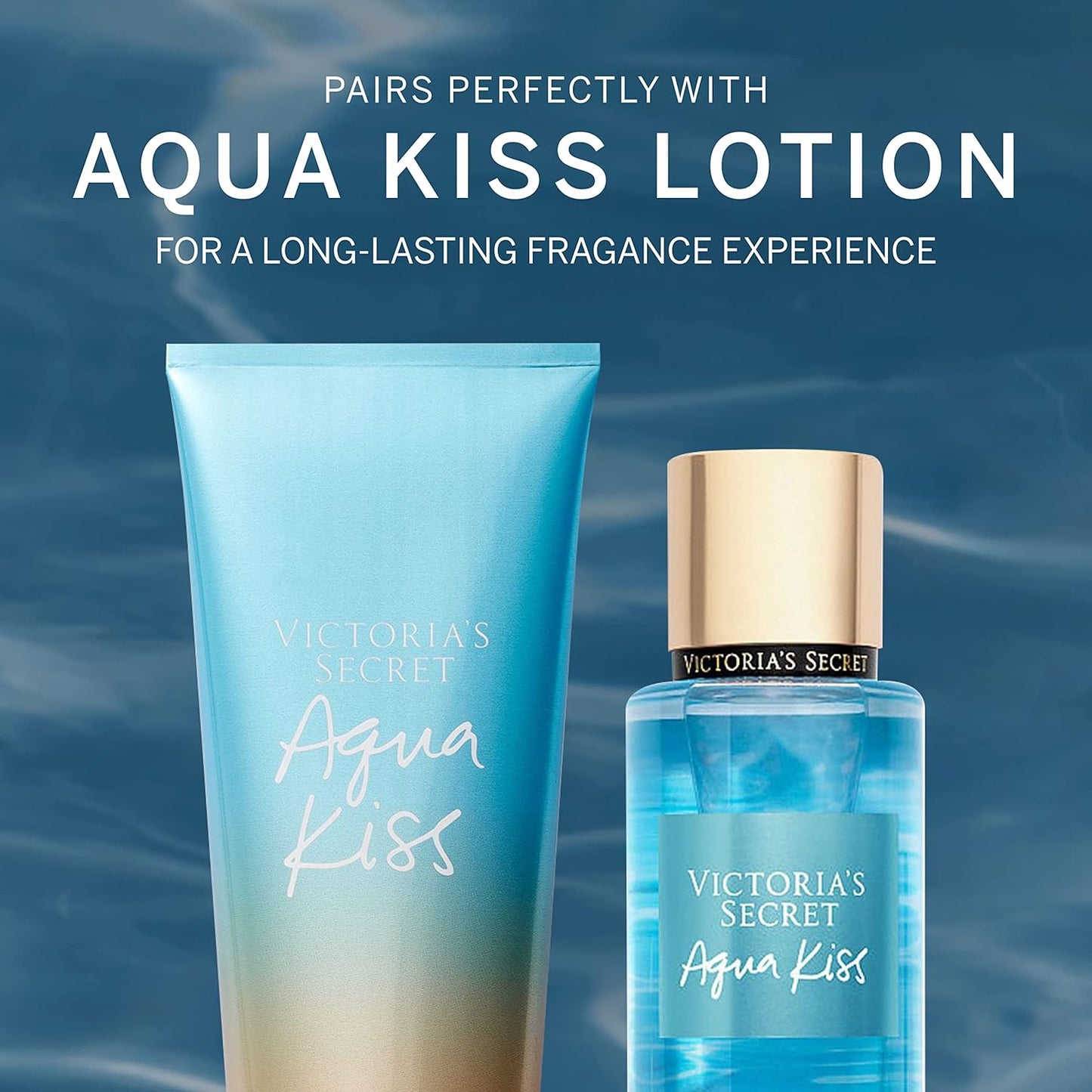 Victoria's Secret Aqua Kiss Body Fragrance Mist - Refreshing Scent, 8.4 fl oz